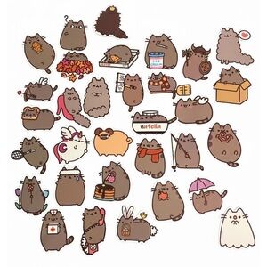 Cute Pusheen Sticker Set